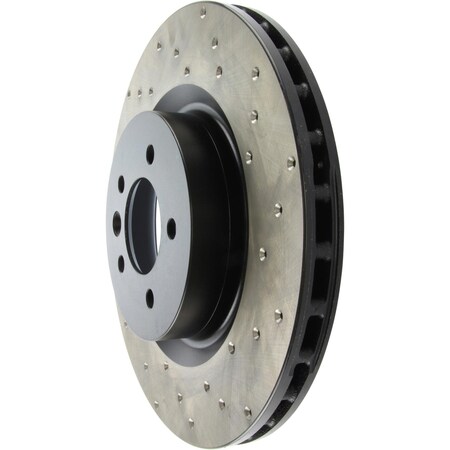 Centric StopTech Sport Cross Drilled Brake Rotor; Front Left, StopTech 128.22011L